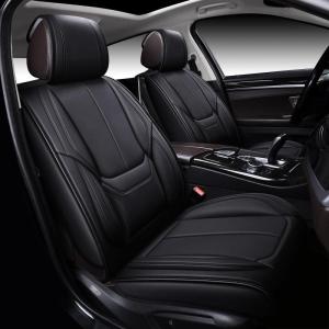imageOASIS AUTO Car Seat Covers Premium Waterproof Faux Leather Cushion Universal Accessories Fit SUV Truck Sedan Automotive Vehicle Auto Interior Protector Full Set OS006 BlackCLASSIC BLACK
