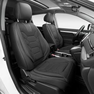 imageOASIS AUTO Honda CRV Accessories Seat Covers 20172025 Custom Fit Leather Cover Protector Cushion for CRV Full Set BlackBLACK