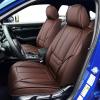 imageOASIS AUTO Honda Civic Accessories Seat Covers 20112025 Custom Fit 24 Door Sedan Coupe Hatchback Leather Cover Protector Cushion Exclude Si Front Pair GrayBrown