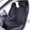 imageOASIS AUTO Honda Civic Accessories Seat Covers 20112025 Custom Fit 24 Door Sedan Coupe Hatchback Leather Cover Protector Cushion Exclude Si Front Pair GrayBlack