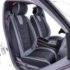 imageOASIS AUTO Honda Civic Accessories Seat Covers 20112025 Custom Fit 24 Door Sedan Coupe Hatchback Leather Cover Protector Cushion Exclude Si Front Pair GrayBlackGray