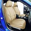 imageOASIS AUTO Honda Civic Accessories Seat Covers 20112025 Custom Fit 24 Door Sedan Coupe Hatchback Leather Cover Protector Cushion Exclude Si Front Pair GrayTan