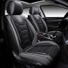 imageOASIS AUTO Car Seat Covers Premium Waterproof Faux Leather Cushion Universal Accessories Fit SUV Truck Sedan Automotive Vehicle Auto Interior Protector Full Set OD004 BlackBLACKGRAY