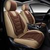 imageOASIS AUTO Car Seat Covers Premium Waterproof Faux Leather Cushion Universal Accessories Fit SUV Truck Sedan Automotive Vehicle Auto Interior Protector Full Set OD004 BlackTANCOFFEE