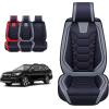 imageOASIS AUTO Forester Outback Legacy Impreza Crosstrek Accessories Seat Covers 20102025 Custom Fit Leather Cover Protector Cushion Full Set GrayGRAY