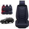 imageOASIS AUTO Forester Outback Legacy Impreza Crosstrek Accessories Seat Covers 20102025 Custom Fit Leather Cover Protector Cushion Full Set GraySPORTY BLACK