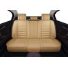 imageOASIS AUTO Car Seat Covers Premium Waterproof Faux Leather Cushion Universal Accessories Fit SUV Truck Sedan Automotive Vehicle Auto Interior Protector Full Set OS012 Tan