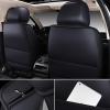 imageOASIS AUTO Car Seat Covers Premium Waterproof Faux Leather Cushion Universal Accessories Fit SUV Truck Sedan Automotive Vehicle Auto Interior Protector Full Set OS008 TanGRAY