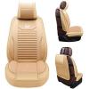 imageOASIS AUTO Car Seat Covers Premium Waterproof Faux Leather Cushion Universal Accessories Fit SUV Truck Sedan Automotive Vehicle Auto Interior Protector Full Set OS008 TanTAN