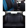 imageOASIS AUTO Car Seat Covers Premium Waterproof Faux Leather Cushion Universal Accessories Fit SUV Truck Sedan Automotive Vehicle Auto Interior Protector Full Set OS012 Blue