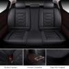 imageOASIS AUTO Car Seat Covers Premium Waterproof Faux Leather Cushion Universal Accessories Fit SUV Truck Sedan Automotive Vehicle Auto Interior Protector Front Pair OD004 BlackBLACK