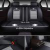 imageOASIS AUTO Car Seat Covers Premium Waterproof Faux Leather Cushion Universal Accessories Fit SUV Truck Sedan Automotive Vehicle Auto Interior Protector Full Set OS008 TanGRAY