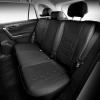 imageOASIS AUTO Custom Seat Covers Compatible with Toyota RAV4 20132018 Full Set BlackampampRedBLACK