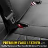 imageOASIS AUTO Custom Seat Covers Compatible with Toyota RAV4 20132018 Full Set BlackampampRedBLACK