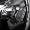imageOASIS AUTO Custom Seat Covers Compatible with Toyota RAV4 20132018 Full Set BlackampampRedBLACKGRAY