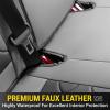 imageOASIS AUTO Custom Seat Covers Compatible with Toyota RAV4 20132018 Full Set BlackampampRedBLACKGRAY