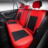 imageOASIS AUTO Custom Seat Covers Compatible with Toyota RAV4 20132018 Full Set BlackampampRedBLACKRED
