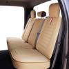 imageOASIS AUTO F150 F250 F350 Accessories Seat Covers 20092025 Custom Fit Leather Truck Cover Protector F150 F250 F350 Crew Double Super Extended CabSport Full Set Tan