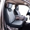 imageOASIS AUTO Tailor Fit Seat Covers Compatible with 20092022 Ford F150 F150 F250 F250 F350 F350 FF01 Full Set Fabric Gray