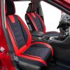 imageOASIS AUTO Toyota RAV4 Accessories Seat Covers 20132025 Custom Fit Leather Cover Protector Cushion for RAV4 Premium Full Set BlackBLACKRED