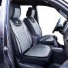 imageOASIS AUTO Toyota Tacoma Accessories Seat Covers 20052025 Custom Fit Leather Truck Cover Protector Cushion Crew Double Extended Cab TRD Full Set Fabric Gray