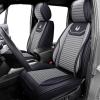 imageOASIS AUTO Toyota Tacoma Accessories Seat Covers 20052025 Custom Fit Leather Truck Cover Protector Cushion Crew Double Extended Cab TRDPremium Full Set BlackampampGray