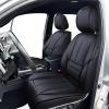 imageOASIS AUTO Toyota Tacoma Accessories Seat Covers 20052025 Custom Fit Leather Truck Cover Protector Cushion Crew Double Extended Cab TRDPremium Full Set Black