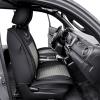 imageOASIS AUTO Toyota Tacoma Accessories Seat Covers 20052025 Custom Fit Leather Truck Cover Protector Cushion Crew Double Extended Cab TRDPremium Full Set BlackampampGray