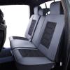 imageOASIS AUTO Toyota Tacoma Accessories Seat Covers 20052025 Custom Fit Leather Truck Cover Protector Cushion Crew Double Extended Cab TRDSport Full Set BlackampampGray