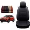 imageOASIS AUTO 20132022 Rav4 NonHybrid Custom Fit PU Leather Seat Cover 20192023 Rav4 Black