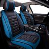 imageOASIS AUTO Car Seat Covers Premium Waterproof Faux Leather Cushion Universal Accessories Fit SUV Truck Sedan Automotive Vehicle Auto Interior Protector Full Set OS012 Blue