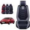 imageOASIS AUTO Toyota Corolla Accessories Seat Covers 20092025 Custom Fit Leather Cover Protector Cushion Full Set BlackGRAY