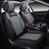 imageOASIS AUTO Car Seat Covers Premium Waterproof Faux Leather Cushion Universal Accessories Fit SUV Truck Sedan Automotive Vehicle Auto Interior Protector Full Set BlackampampBlueGRAY
