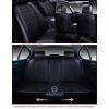 imageOASIS AUTO Car Seat Covers Premium Waterproof Faux Leather Cushion Universal Accessories Fit SUV Truck Sedan Automotive Vehicle Auto Interior Protector Full Set OS009 Black