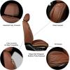 imageOASIS AUTO Car Seat Covers Premium Waterproof Faux Leather Cushion Universal Accessories Fit SUV Truck Sedan Automotive Vehicle Auto Interior Protector Full Set BlackampampBlueCOFFEE