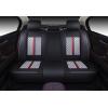 imageOASIS AUTO Car Seat Covers Premium Waterproof Faux Leather Cushion Universal Accessories Fit SUV Truck Sedan Automotive Vehicle Auto Interior Protector Full SetOS007 BlackGRAY