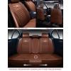 imageOASIS AUTO Car Seat Covers Premium Waterproof Faux Leather Cushion Universal Accessories Fit SUV Truck Sedan Automotive Vehicle Auto Interior Protector Full Set OS008 BlackBROWN