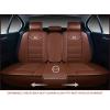imageOASIS AUTO Car Seat Covers Premium Waterproof Faux Leather Cushion Universal Accessories Fit SUV Truck Sedan Automotive Vehicle Auto Interior Protector Full Set OS008 BlackBROWN