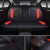 imageOASIS AUTO Car Seat Covers Premium Waterproof Faux Leather Cushion Universal Accessories Fit SUV Truck Sedan Automotive Vehicle Auto Interior Protector Full Set BlackampampBlueBLACKRED