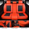 imageOASIS AUTO Car Seat Covers Premium Waterproof Faux Leather Cushion Universal Accessories Fit SUV Truck Sedan Automotive Vehicle Auto Interior Protector Full Set OD004 BlackampampOrange