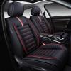 imageOASIS AUTO Car Seat Covers Premium Waterproof Faux Leather Cushion Universal Accessories Fit SUV Truck Sedan Automotive Vehicle Auto Interior Protector Front Pair OD001 BlackampampRed