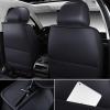 imageOASIS AUTO Car Seat Covers Premium Waterproof Faux Leather Cushion Universal Accessories Fit SUV Truck Sedan Automotive Vehicle Auto Interior Protector Full Set BlackampampBlueBLACK