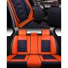 imageOASIS AUTO Car Seat Covers Premium Waterproof Faux Leather Cushion Universal Accessories Fit SUV Truck Sedan Automotive Vehicle Auto Interior Protector Front Pair OS004 BlackampampTealBLACKORANGE