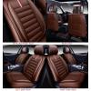 imageOASIS AUTO Car Seat Covers Premium Waterproof Faux Leather Cushion Universal Accessories Fit SUV Truck Sedan Automotive Vehicle Auto Interior Protector Front Pair OS001 BlackBROWN