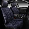 imageOASIS AUTO Car Seat Covers Premium Waterproof Faux Leather Cushion Universal Accessories Fit SUV Truck Sedan Automotive Vehicle Auto Interior Protector Front Pair OS004 BlackampampTealBLACK