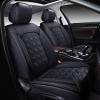 imageOASIS AUTO Car Seat Covers Premium Waterproof Faux Leather Cushion Universal Accessories Fit SUV Truck Sedan Automotive Vehicle Auto Interior Protector Full Set BlackampampBlueBLACK