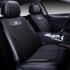 imageOASIS AUTO Car Seat Covers Premium Waterproof Faux Leather Cushion Universal Accessories Fit SUV Truck Sedan Automotive Vehicle Auto Interior Protector Full Set OS008 BlackBLACK