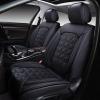 imageOASIS AUTO Car Seat Covers Premium Waterproof Faux Leather Cushion Universal Accessories Fit SUV Truck Sedan Automotive Vehicle Auto Interior Protector Full Set BlackampampBlueBLACK