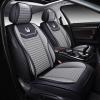 imageOASIS AUTO Car Seat Covers Premium Waterproof Faux Leather Cushion Universal Accessories Fit SUV Truck Sedan Automotive Vehicle Auto Interior Protector Full Set OS008 BlackGRAY