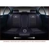 imageOASIS AUTO Car Seat Covers Premium Waterproof Faux Leather Cushion Universal Accessories Fit SUV Truck Sedan Automotive Vehicle Auto Interior Protector Full Set OS008 BlackBLACK